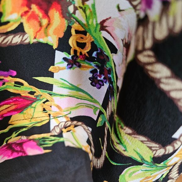 JUICY COUTURE Dress Stripes Floral Size 12 - Picture 2 of 6